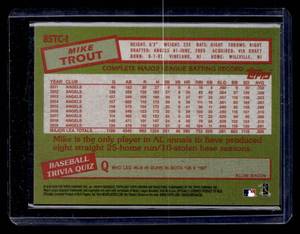lot 161 image: 2020 Topps Chrome Ben Baller 1985 Mike Trout #85TC-1