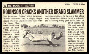 lot 164 image: 1964 Topps Jumbo Brooks Robinson #50