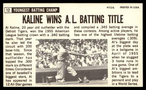 lot 165 image: 1964 Topps Jumbo Al Kaline #12