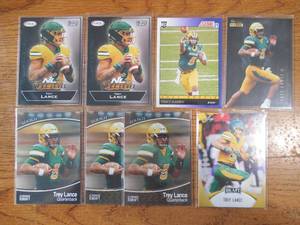 lot 76 image: (8) 2021 Trey Lance Rookie Cards LK