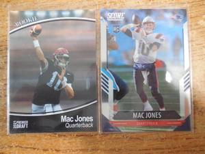 lot 77 image: (2) 2021 Mac Jones Rookie Cards LK