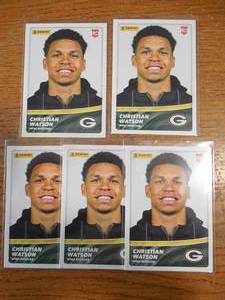 lot 78 image: (5) 2022 Panini Christian Watson Rookies #87