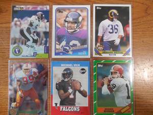 lot 79 image: (6) Card Football Rookie Lot - AWESOME