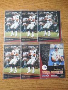 lot 94 image: (6) 1993 Select Drew Bledsoe Rookie Cards #166