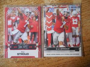 lot 96 image: (2) 2022 C.J. Stroud Rookie Cards LK