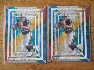 lot 97 image: (2) 2019 Panini POD Josh Jacobs Rookie Cards #55