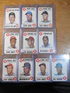 lot 100 image: (10) 1968 Topps Game Cards LK
