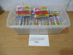 lot 183 image: (24) 1989 Topps Football Jumbo Packs Unopened LK