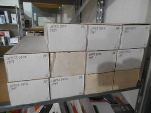 lot 199 image: 1989 Upper Deck Baseball Hoard - Approimately 10,000 Cards