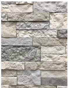 lot 38 image: (8) AIRSTONE Spring Creek Gray Cement Standard Primary Wall Tiles