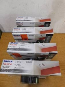 lot 72 image: (4) Broan-NuTone QuicKit 60 CFM 2.5 Sones 10-Minute Bathroom Exhaust Fan Upgrade Kit