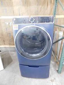 lot 3 image: GE UltraFresh Vent System 5-cu ft Stackable Steam Cycle Smart Front-Load Washer (Sapphire Blue) ENERGY STAR