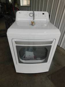 lot 5 image: LG 7.3-cu ft Electric Dryer (White) ENERGY STAR