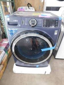 lot 7 image: GE UltraFresh Vent System 4.8-cu ft Stackable Smart Front-Load Washer (Sapphire Blue) ENERGY STAR
