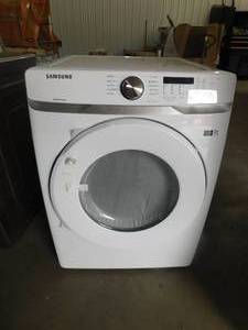 lot 11 image: Samsung 7.5-cu ft Stackable Electric Dryer (White)