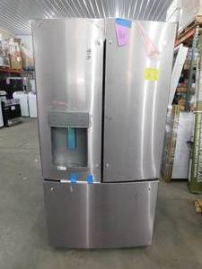 lot 16 image: GE 27.7-cu ft French Door Refrigerator with Ice Maker (Fingerprint-resistant Stainless Steel) ENERGY STAR