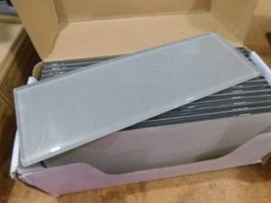 lot 45 image: MSI Puebla Pebble 4 in. x 12 in. Glossy Glass Subway Wall Tile (5 sq. ft.Case)