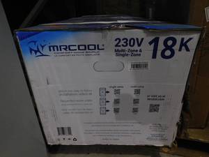 lot 51 image: MRCool DIY 4th Generation 18K BTU 230V Heat Pump Wall Mount Air Handler & 25 Line set