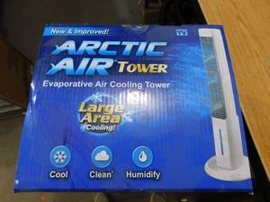lot 71 image: New - ARCTIC AIR Oscillating 303 CFM 3-Speed Tower Portable Evaporative Cooler for 100 sq. ft.
