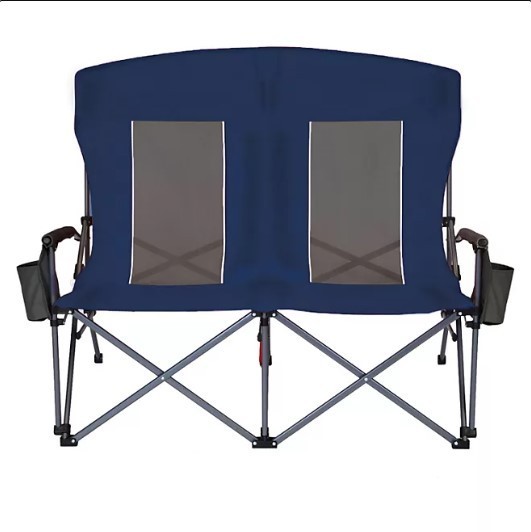 lot 455 image: NEW Members Mark Oversized Double Hard Armchair - Blue