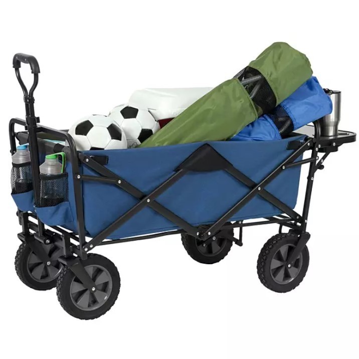 lot 530 image: NEW MacWagon Folding Wagon with Table, Blue
