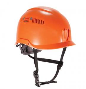 lot 826 image: NEW Ergodyne Skullerz 8975 Safety Helmet with Adjustable Venting - Type 1, Class C - ORANGE