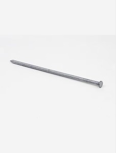 lot 439 image: NEW 50 lb box of Grip-Rite 4-in Hot-Dipped Galvanized Ring Pole Barn Nails (1650-Per Box)