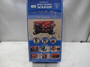 lot 440 image: NEW Bahama Bay Quad Folding Wagon - Red Stars