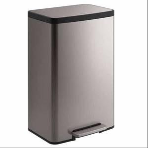 lot 444 image: Kohler 47L Step Trash Bin - USEDDent in Back