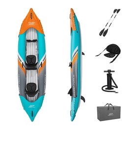 lot 485 image: NEW Hydro-Force Surge Elite X2 Inflatable Two-Person Kayak - 128