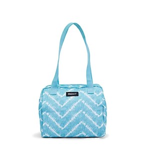 lot 569 image: NEW PackIt Freezable Hampton Lunch Bag, Aqua Tie-Dye
