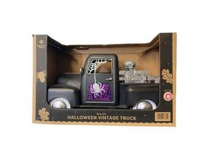 lot 572 image: NEW Members Mark Pre-Lit Halloween Vintage Truck