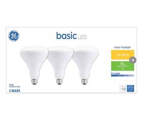 lot 662 image: NEW GE Basic 85-Watt EQ Soft White Medium Base (E-26) Dimmable Light Bulb (3-Pack)