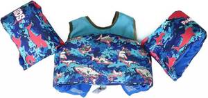 lot 702 image: NEW Body Glove Kids Paddle Pals U. S. Coast Guard-Approved PFD (Child 33 - 55 lbs.) - Sharks