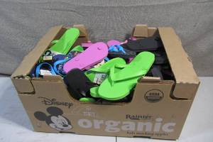 Big Apple Box of Flip Flops Mens Womens Kids