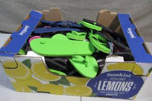 Big Apple Box of Flip Flops Mens Womens Kids