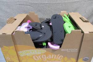 Big Apple Box of Flip Flops Mens Womens Kids