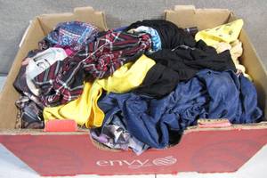 Apple Box Stuffed Full of Designer Womens Apparel
