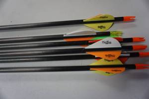 lot 9 image: 6 - Easton Carbon Storm Arrows