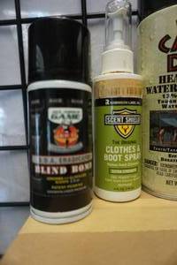 lot 148 image: Kiwi Camp Dry Spray With DOA Blind Bomb, Scent Shield Cloths and Boot Spray, Scent Eraser Hair and Body Wash and Liquid Body Soap