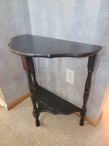 lot 127 image: Vintage Half Moon End Table