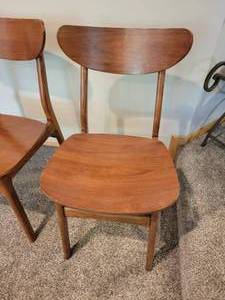 lot 12 image: West Elm Retro Accent Chairs