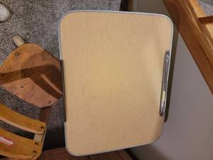 lot 130 image: 40s Tank Style School Desk