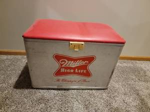 lot 150 image: Miller Highlife Aluminum Cooler