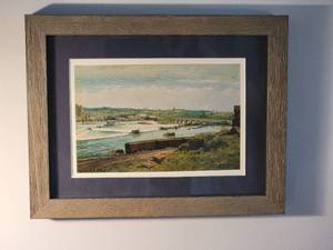 lot 212 image: Wonderful Fine Art Landscape Print - Falls
