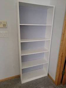 lot 207 image: Minimilist White Bookshelf