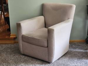 lot 116 image: Elegant Modern Upholstered Armchair