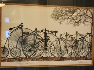 lot 228 image: Dreamy Fine Art Lithograph Print by Peterson SIGNED - Traffic Jam