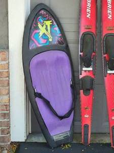 lot 223 image: OBrien Water Skis with Boogie Board