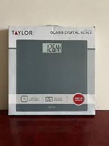 lot 32 image: Taylor Glass Digital Bath Scale - Black